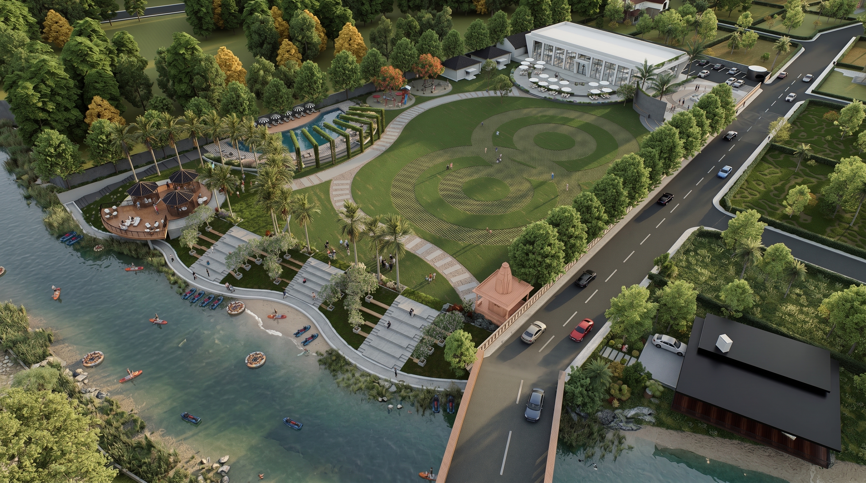 Clubhouse grounds at Lonavalley
