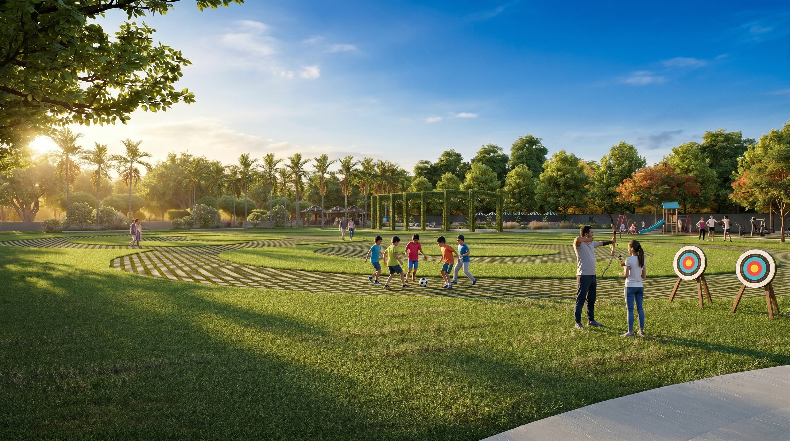 Clubhouse grounds at Lonavalley