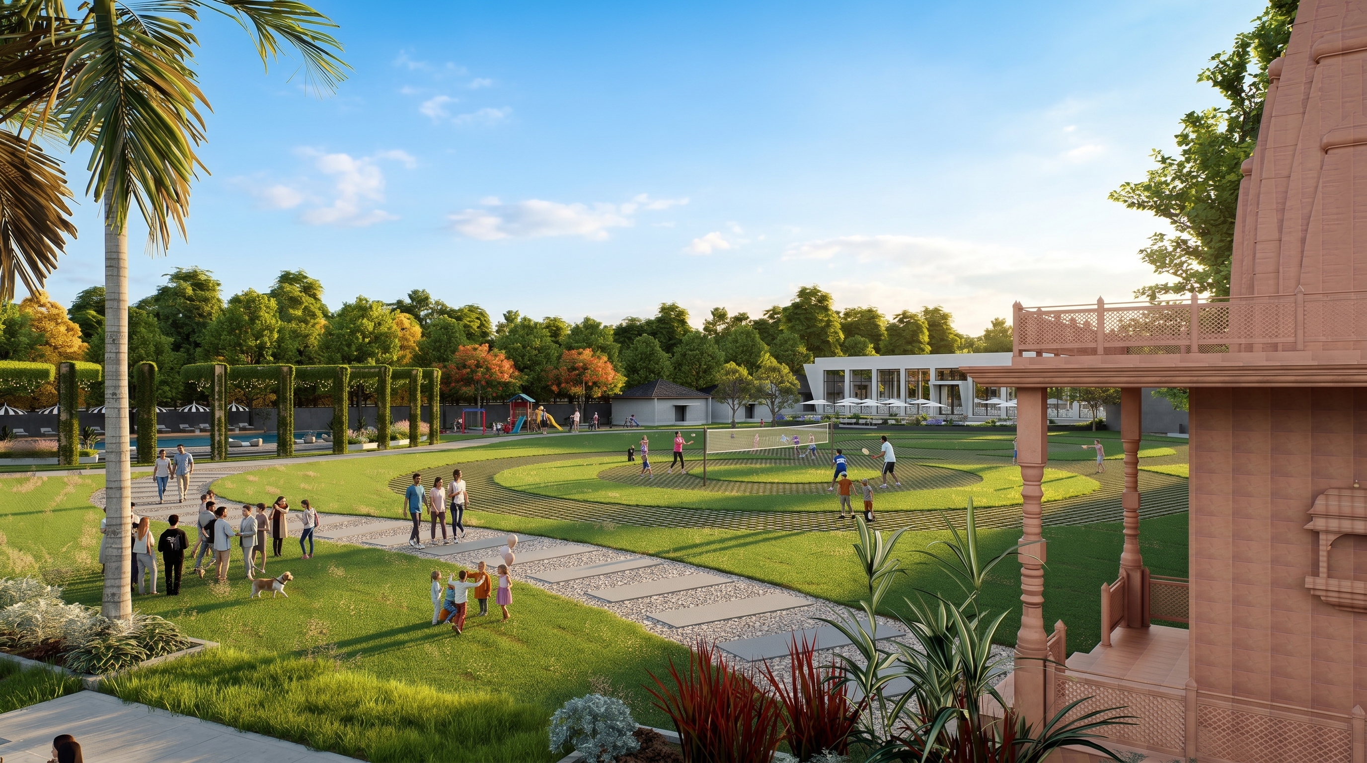 Clubhouse grounds at Lonavalley